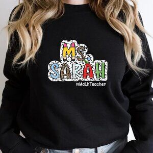 Custom Teacher Name Sweatshirt, Custom Teacher Sweatshirt, Back To School, Penci